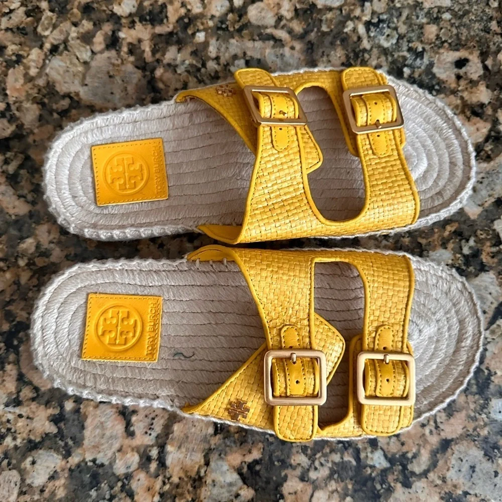 Tory Burch- Selby two Band Espadrille Slides